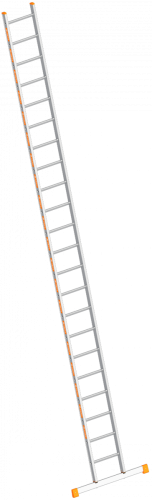 LAYHER Sprossenanlegeleiter TOPIC 1054 | 22 Stufen - 6,29 m 