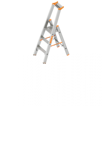 Layher 1064003 Stufenstehleiter TOPIC | AH 2,70 m 2,70 | 0,70