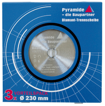 PVP.PRODUKT Diamant-Trennscheibe BASIC 3er Set | 230mm 