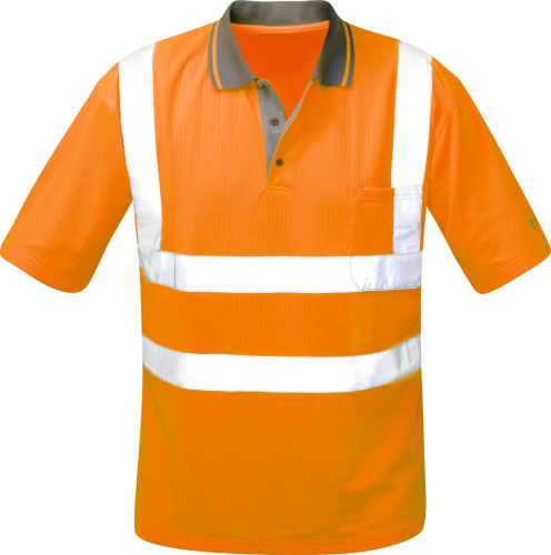 Warnpolo-Shirt orange, Gr. L EN 471 Kat. II L