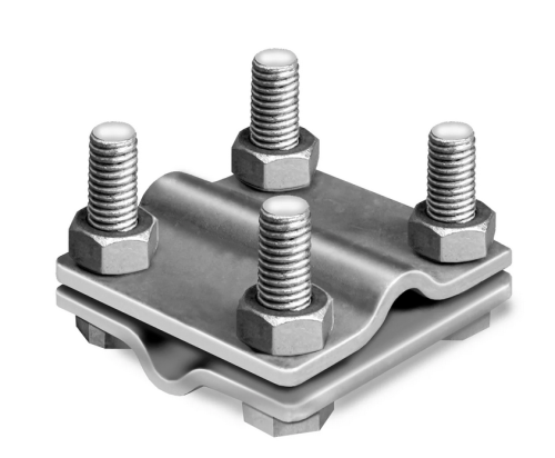 Kreuzverbinder 2-teilig, Edelstahl V4A 