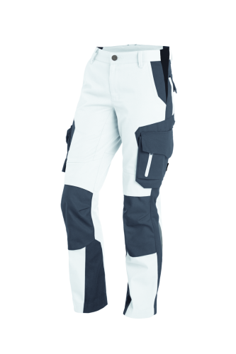 FHB ALMA Arbeitshose Damen , weiß-anthrazit, Gr. 42 weiß-anthrazit | Gr. 42