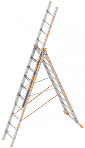 Layher 1040010 Allzweckleiter TOPIC | AH-1 4,05 m/ AH-2 5,15 m/ AH-3 7,20 m 4,05 | 2,05