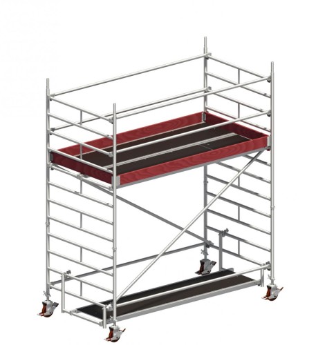 Alu-Rollgerüst | AH 5,20 m - Sicherheitsaufbau 5,20