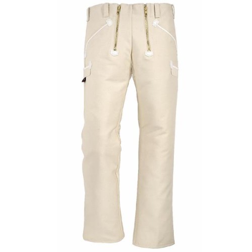 FHB HUBERT Zunfthose Zwirn-Doppelpilot ohne Schlag , rohweiß, Gr. 48 rohweiß | Gr. 48