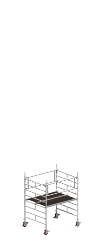 Layher 1405001 Uni Kompakt Alu-Rollgerüst | AH 3,20 m 3,20 | 1,20