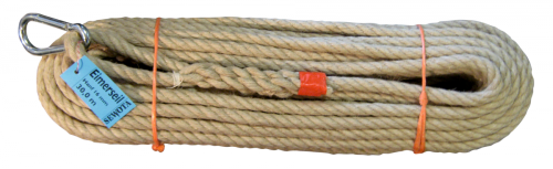 Hanfseil mit Karabiner | Ø 16 mm 