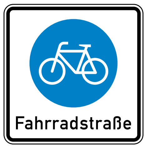 StVO-Verkehrszeichen VZ 244.1 Beginn Fahrradstraße | RA1 | 420x420 | 2mm 