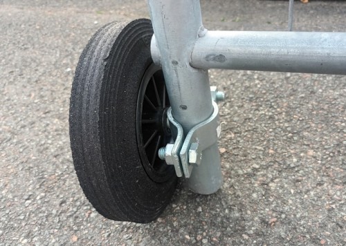 Laufrad Ø 200 mm für Mobilzaun | Gummi 