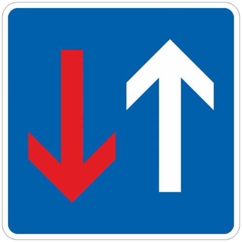 Verkehrszeichen 308 | Vorrang vor dem Gegenverkehr 