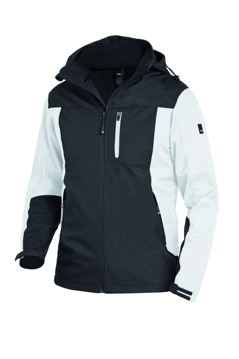FHB JANNIK Softshelljacke,  weiß-anthrazit,  Gr. XS weiß-anthrazit | Gr. XS