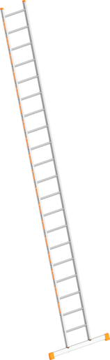 LAYHER Sprossenanlegeleiter TOPIC 1054 | 20 Sprossen 20 | 4,50