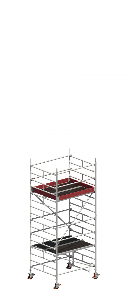 Layher 1405003 Uni Kompakt Alu-Rollgerüst | AH 5,20 m (P2) 5,20 | 3,20