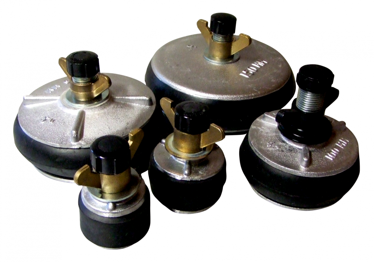 Rohrverschluß Alu mechanisch NW 125mm 