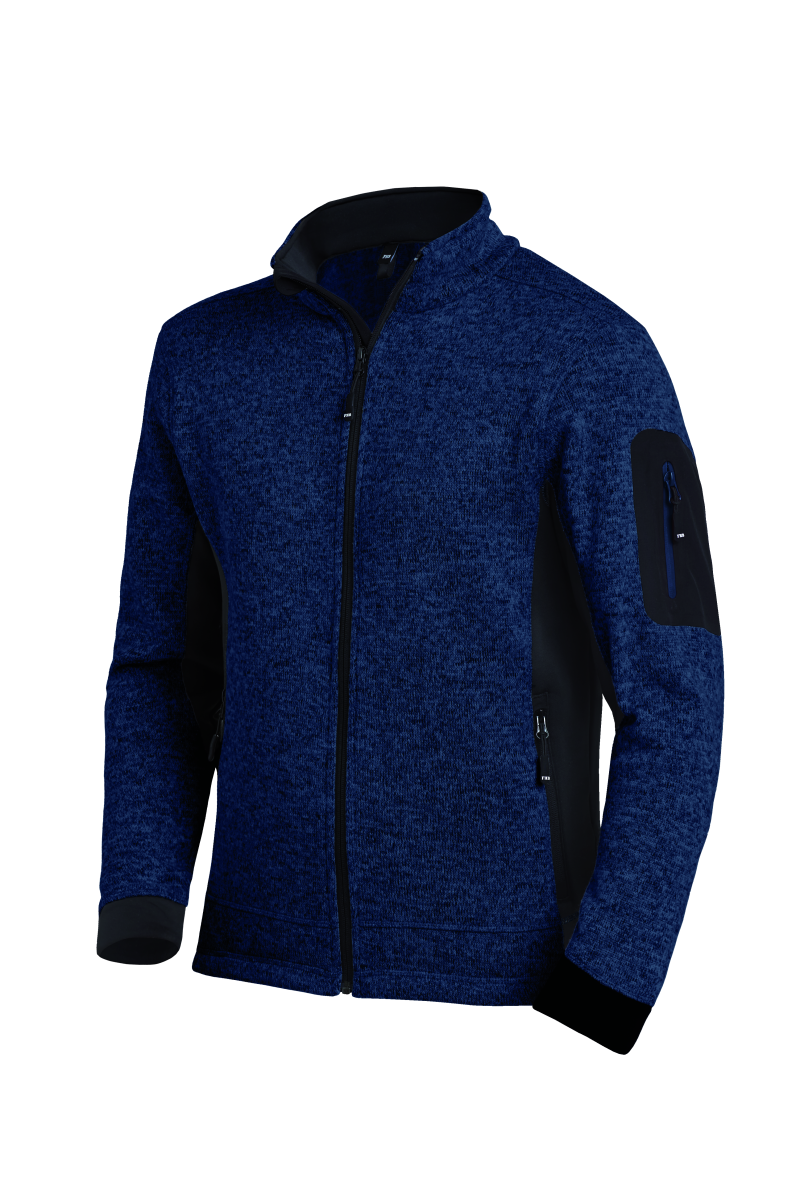 FHB CHRISTOPH Strick-Fleece-Jacke,  marine-schwarz,  Gr. 3XL marine-schwarz | Gr. 3XL