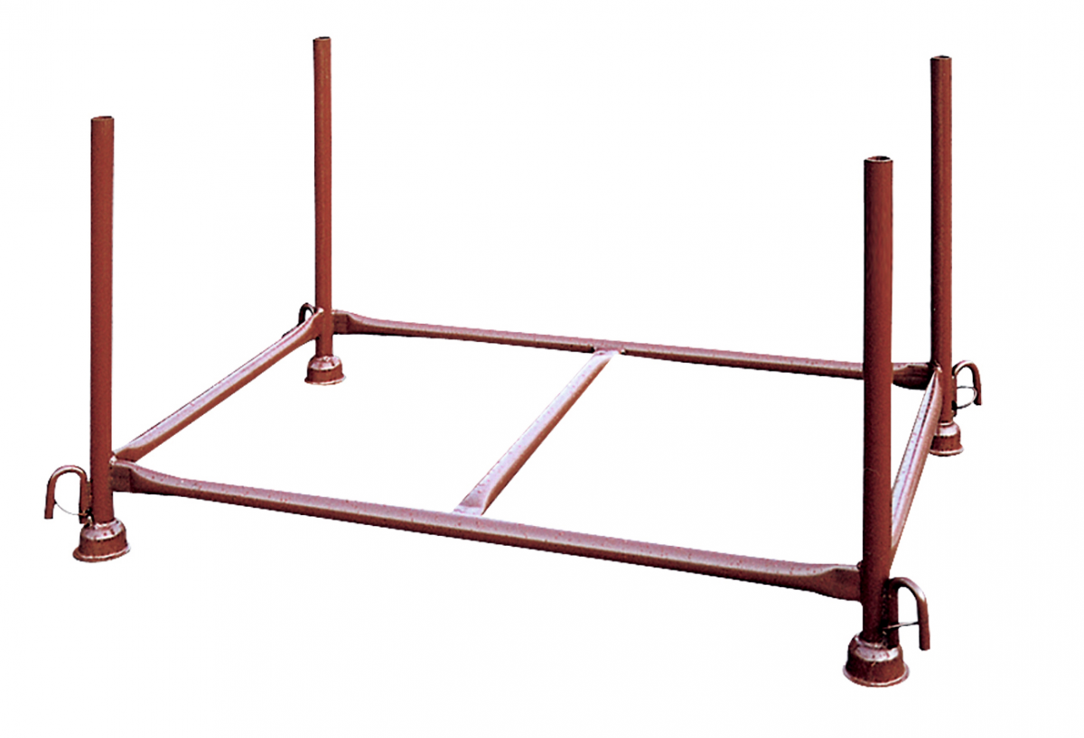 Stapelpalette 1,43m x 0,87m x 0,70m | lackiert Rundrohr lackiert