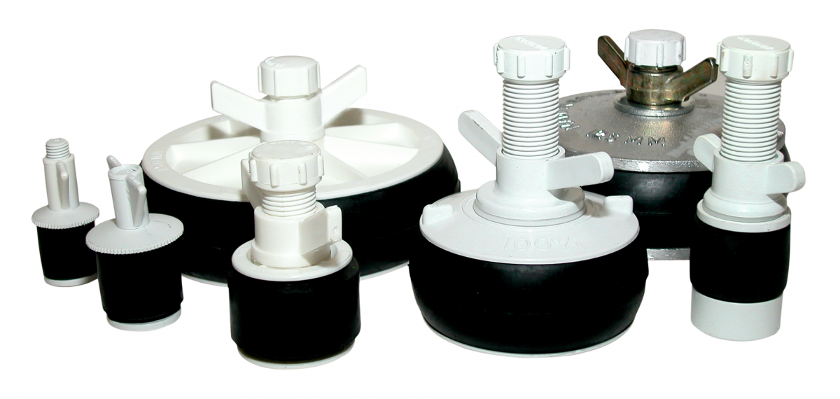 Rohrverschluß Nylon mechanisch NW 300 