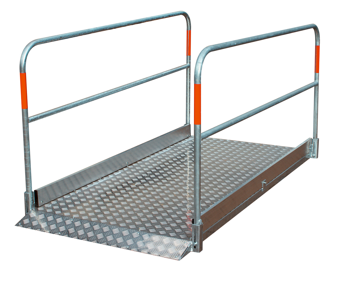 Grabenbrücke, Alu, ( ZTV-SA) 1,10 x 2,40 m 