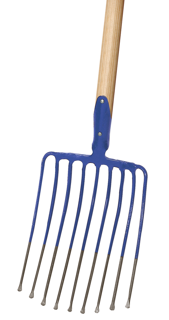 Steingabel mit Federtülle, 9 Zinken 