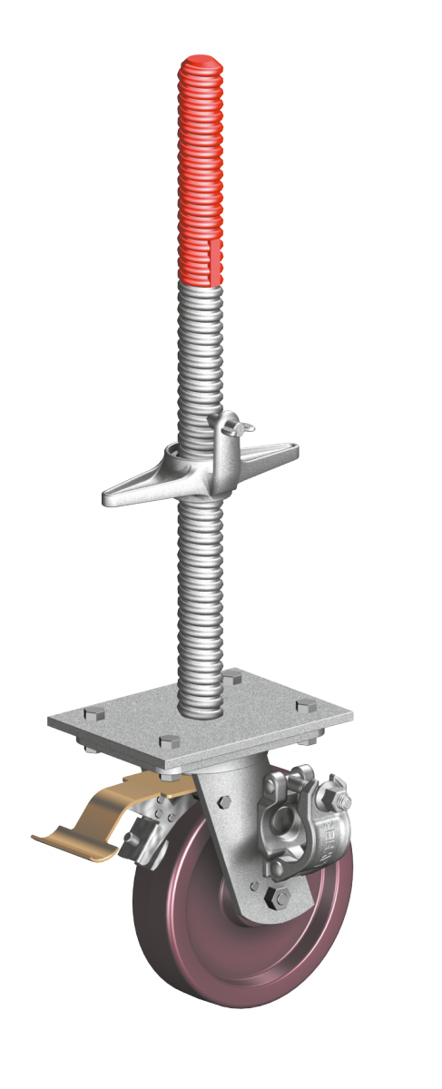 Layher 1267200 Lenkrolle 1200 mit Halbkupplung 