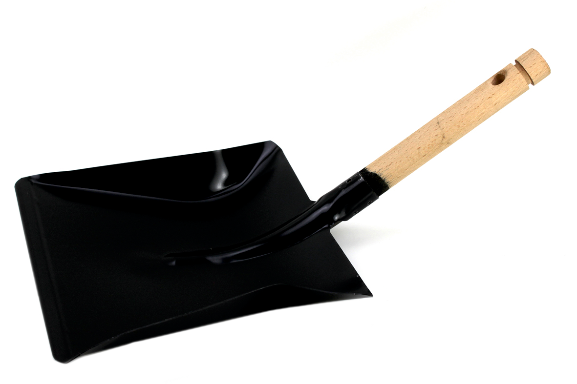 Kehrschaufel Metall  Holzgriff 