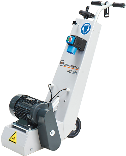 SCHWAMBORN Beton- und Estrichfräse BEF 201 | Ausstattung 2 mit 230 V / 50 Hz mit Schällamellen