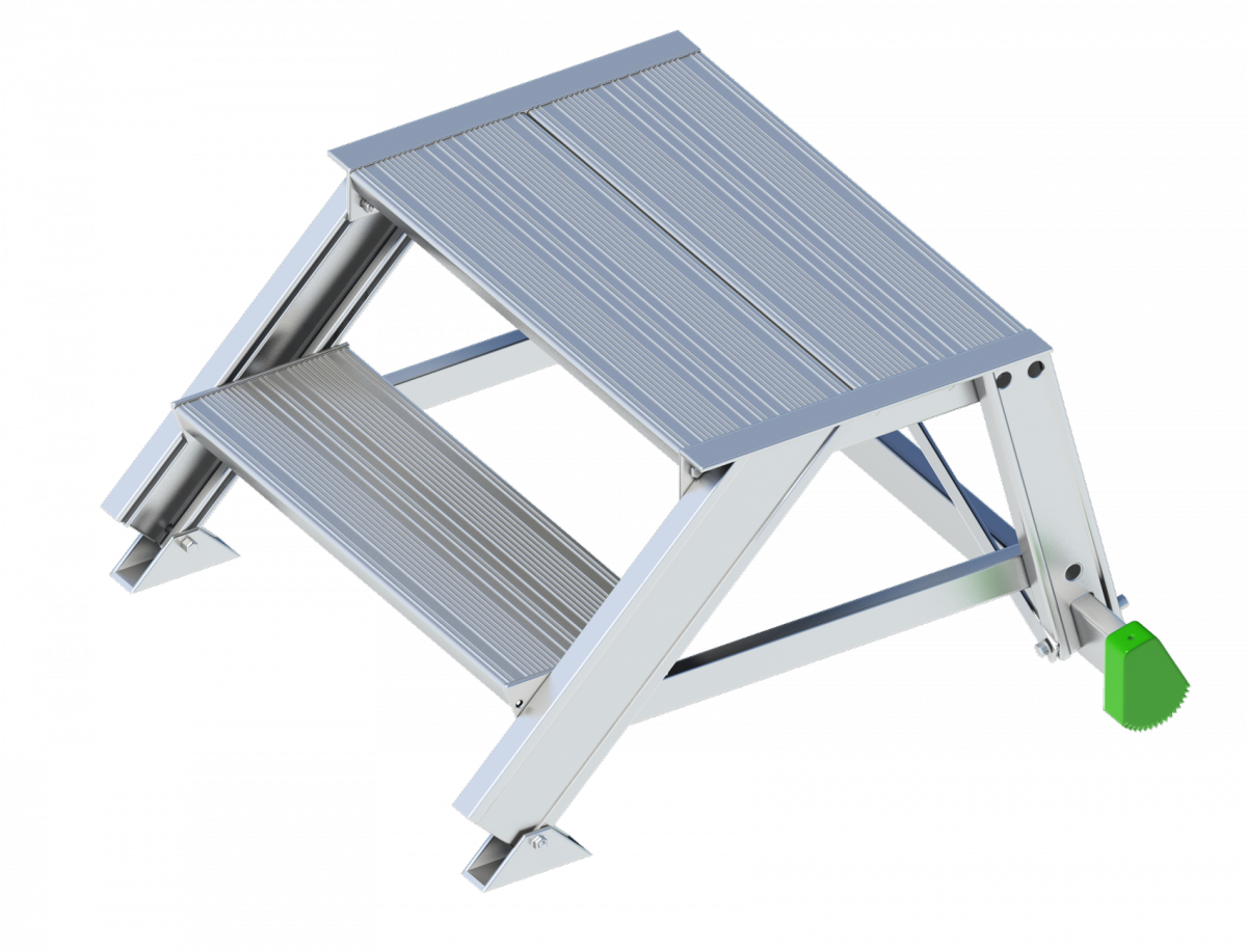 Layher Alu-Anstieg 110 ohne Hubrollen | 0,60 m breit 