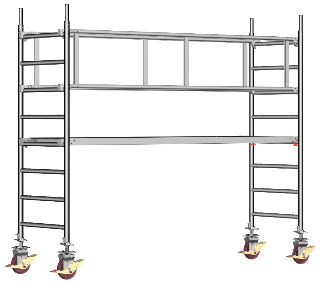 Layher 1401101 Uni Standard Alu-Rollgerüst | AH 3,20 m 