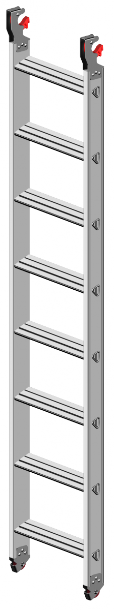 Layher 1314108 Stufenhängeleiter 