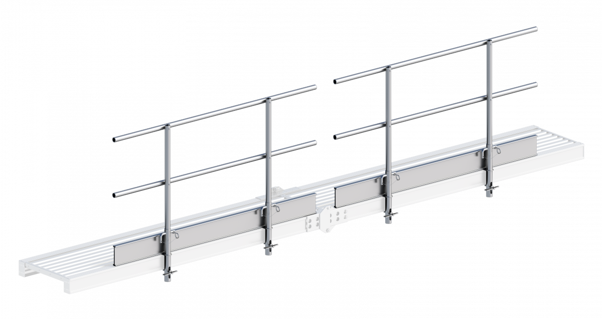 Layher Seitenschutz für Alu-Steg 600, faltbar 