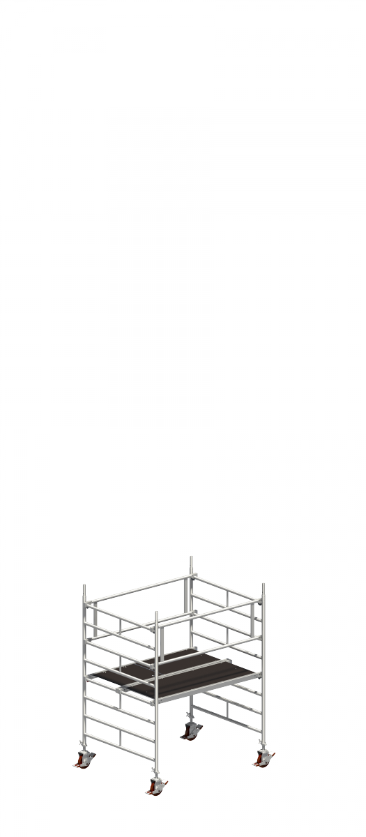 Layher 1405001 Uni Kompakt Alu-Rollgerüst | AH 3,20 m 3,20 | 1,20