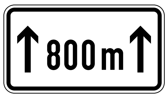 StVO-Verkehrszeichen VZ 1001-30 auf … m | RA3 | 330x600 | 2mm 