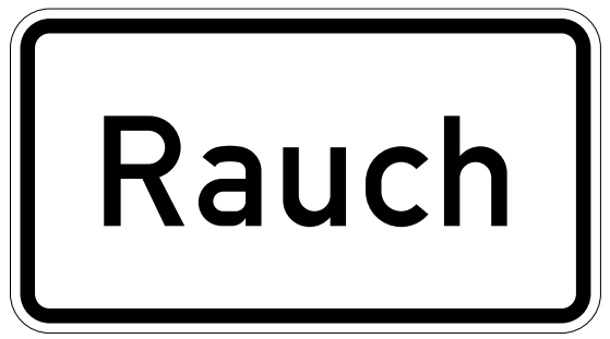 StVO-Verkehrszeichen VZ 1007-31 Rauch | RA3-412x750-A 