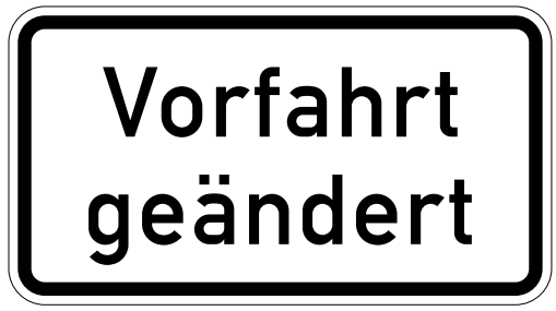 StVO-Verkehrszeichen VZ 1008-30 Vorfahrt geändert | RA1-330x600-A 