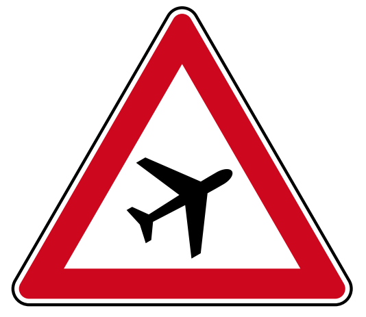 StVO-Verkehrszeichen VZ 101-20 Flugbetrieb, AL | RA1-SL900-A 