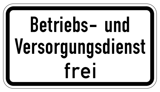 StVO-Verkehrszeichen VZ 1026-39 Betriebs- und Versorgungsdienst frei | RA1-330x600-A 