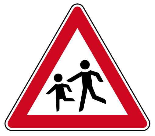 StVO-Verkehrszeichen VZ 136-10 Kinder, AR | RA3-SL900-A 