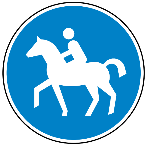 StVO-Verkehrszeichen VZ 238 Reitweg | RA3-Ø600-3mm 