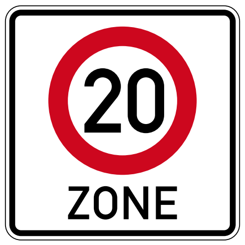 StVO-Verkehrszeichen VZ 274.1-20 Beginn Tempo 20-Zone | RA2-840x840-A 