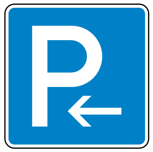 StVO-Verkehrszeichen VZ 314-10 Parken Anfang - Parken Ende | RA1 | 600x600 | 2mm 