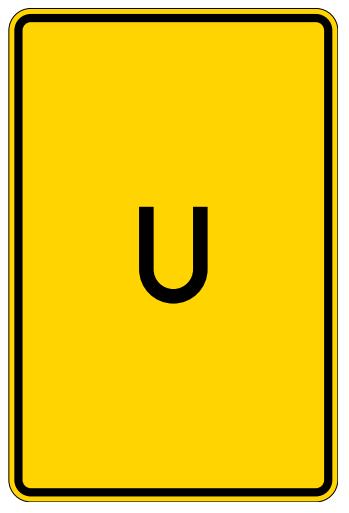StVO-Verkehrszeichen VZ 455.1-50 Umleitung Ank. o. Pfeil | RA2 | 630x420 | 2mm 