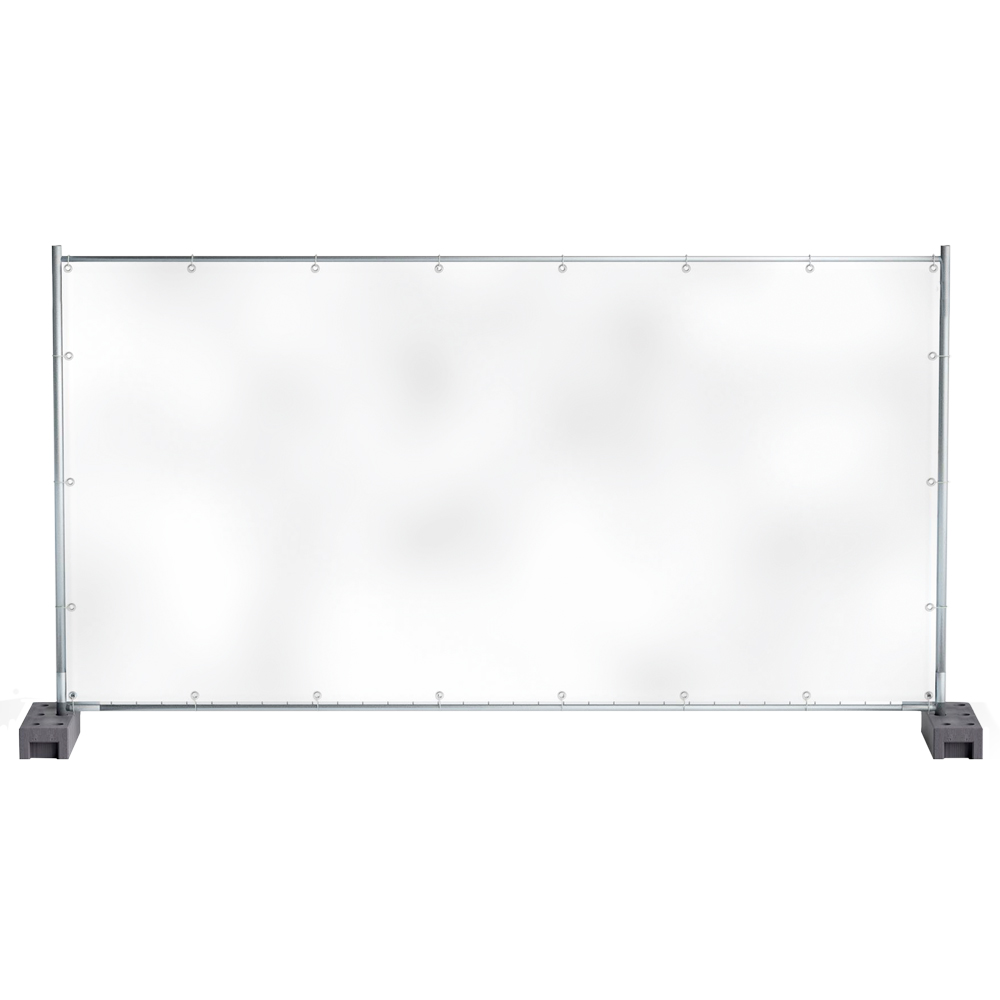 Bauzaun-Sichtschutzplane | 150 g/m² Weiß
