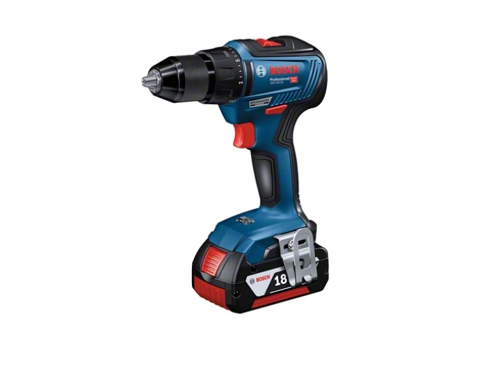 BOSCH Akku-Bohrschrauber GSR 18V-55 Professional | 2 x 5,0 Ah-Li-Ion-Akku 