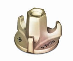 Flanschmutter 3-flügelig verzinkt | Ø 70 mm 