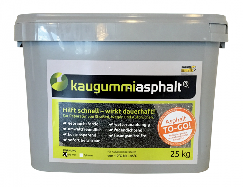 BPH Kaugummiasphalt® 0-5 mm | 25 kg [ Eimer ] 