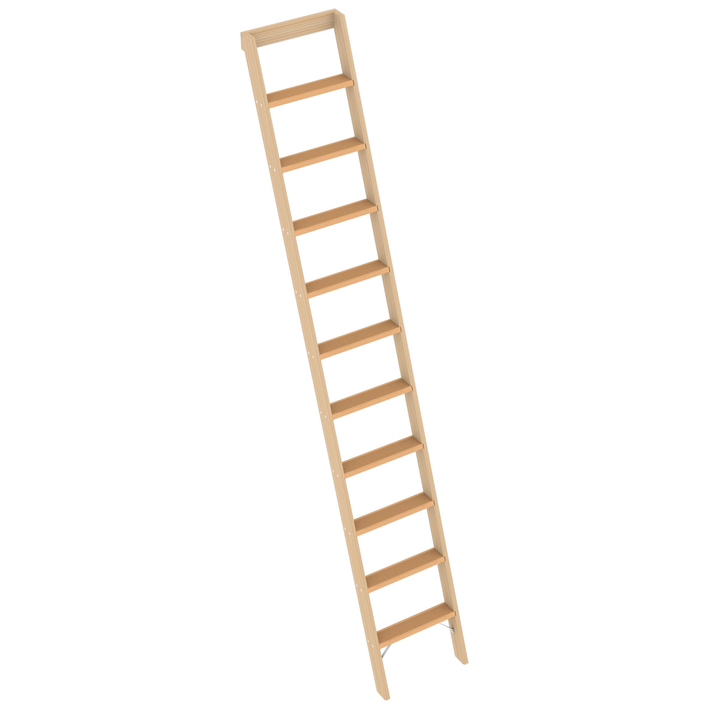 LAYHER Stufenanlegeleiter 1023 | 10 Stufen - 2,80 m 