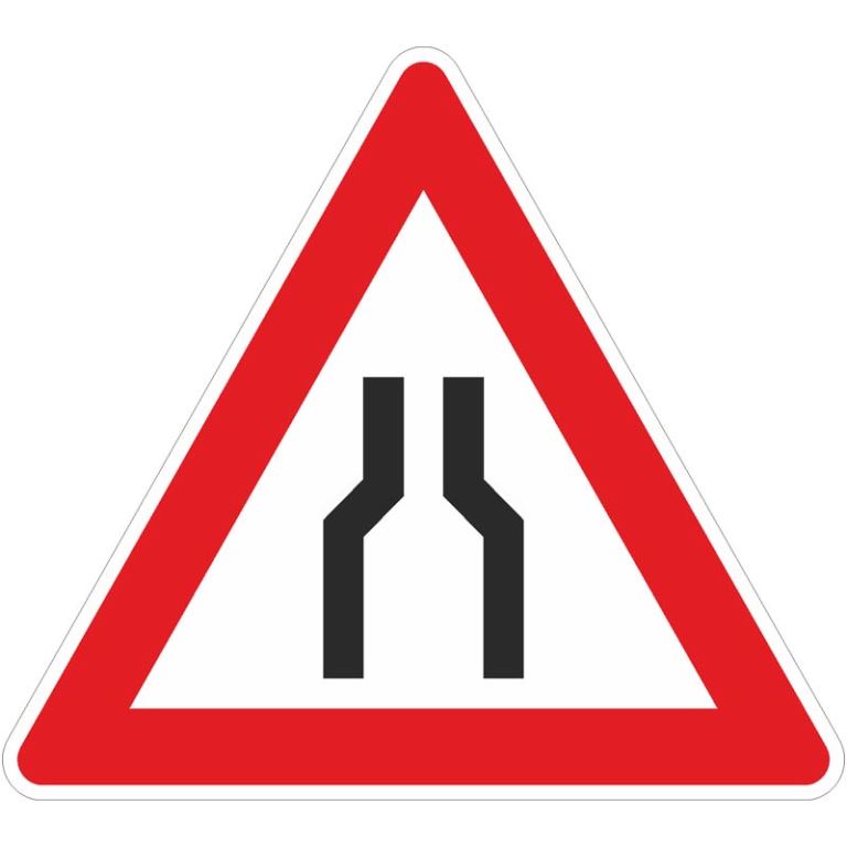 Verkehrszeichen 120 | Verengte Fahrbahn 
