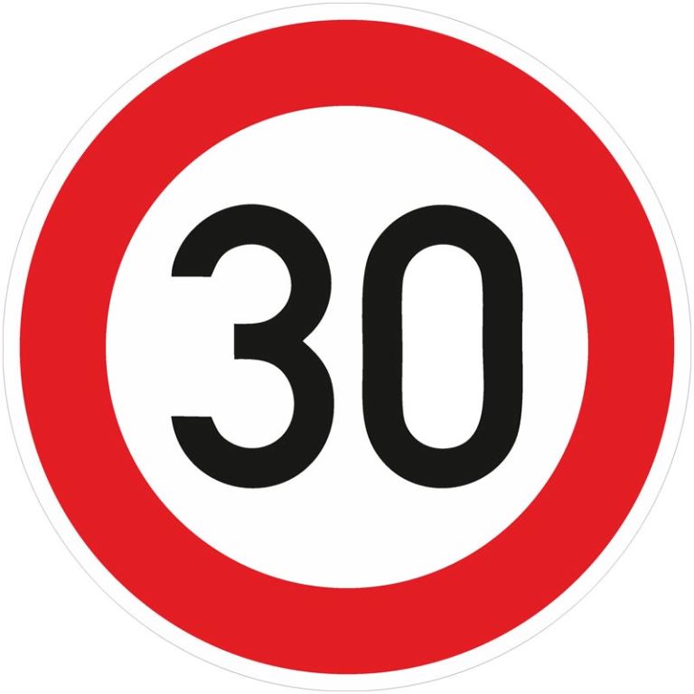 VZ 274-30 | Höchstgeschwindigkeit 30 km/h | RA1 