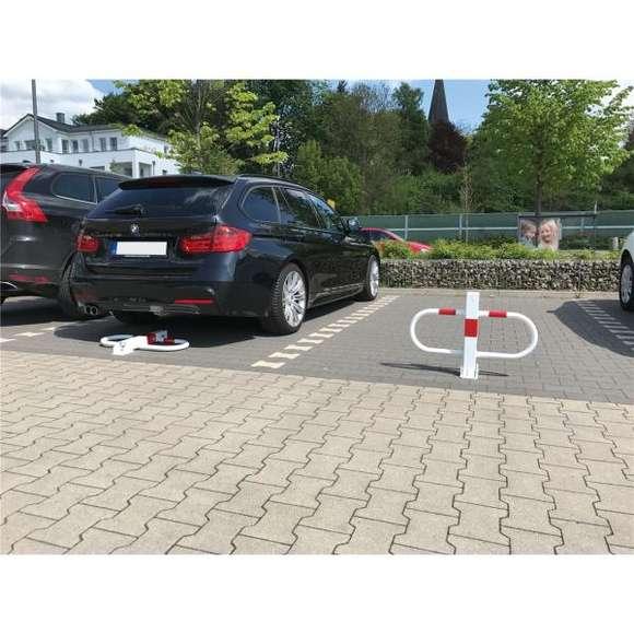 Parkplatzsperre  | umlegbar mit Profilzylinderschloss 