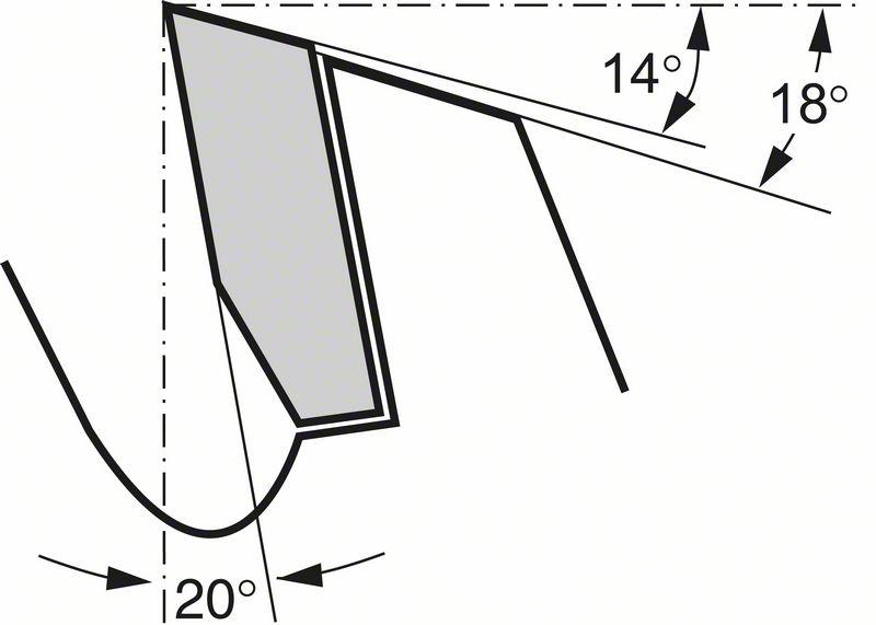 BOSCH Kreissägeblatt CW 450 x 30 x 3,8 mm 